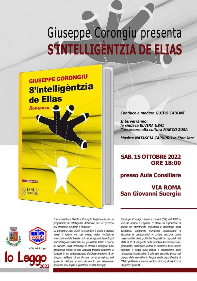 Presentazione libro "S'intelligèntzia de Elias" - Acli Sardegna