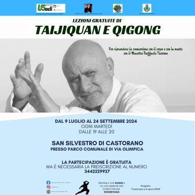 Lezioni gratuite di Taijiquan e Qigong - US Acli Marche e Circolo Acli Oscar Romero (AP)