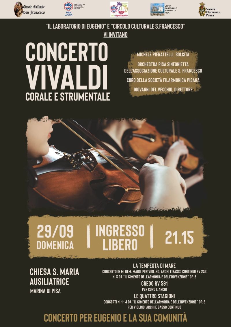 Concerto Vivaldi - Acli Arte e Spettacolo Pisa e Acli Pisa e Lucca (PI)