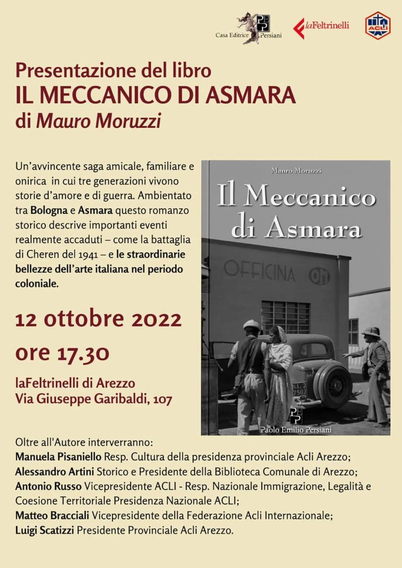 Presentazione libro "Il meccanico di Asmara" - Acli Arezzo (AR)