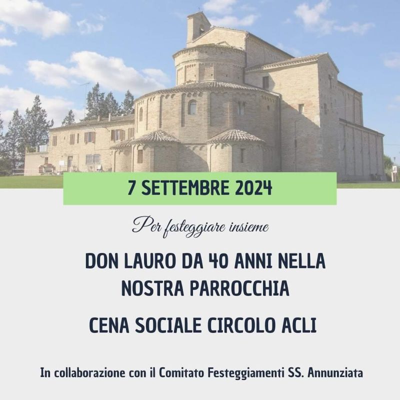 Cena Sociale - Circolo Acli SS. Annunziata Montecosaro (MC)