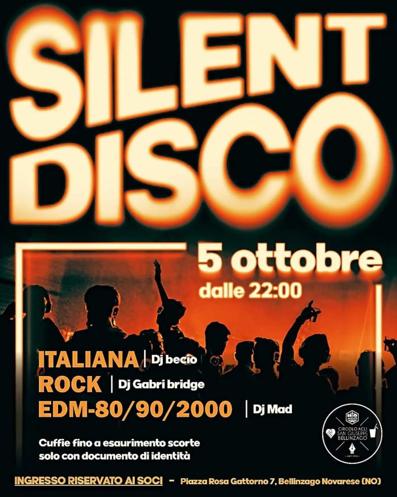 Silent Disco - Circolo Acli Bellinzago (NO)