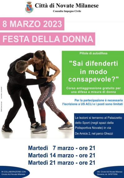 Festa della Donna: Sai difenderti in modo consapevole? - Circolo Acli di Novate Milanese (MI)