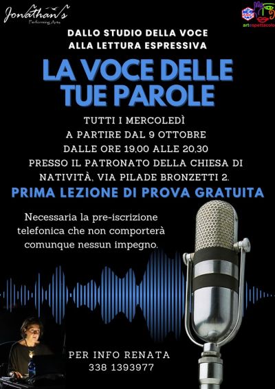 La voce delle tue parole - Acli Arte e Spettacolo Padova (PD)