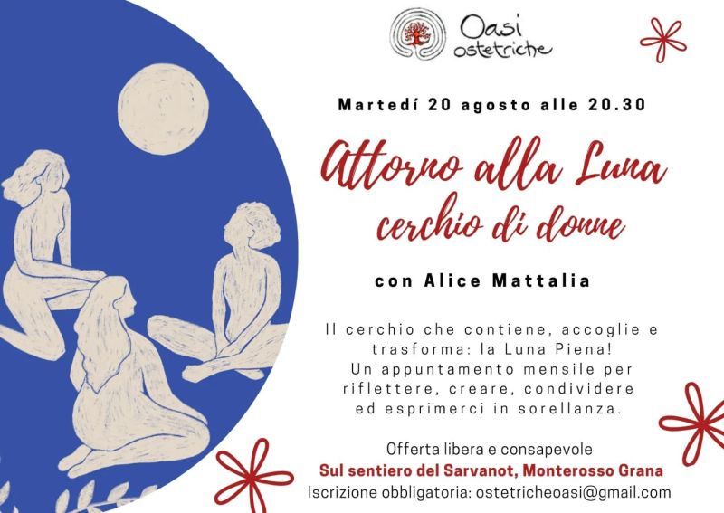 Attorno alla Luna: Cerchio di donne - Oasi Ostetriche aff. Acli Cuneo (CN)