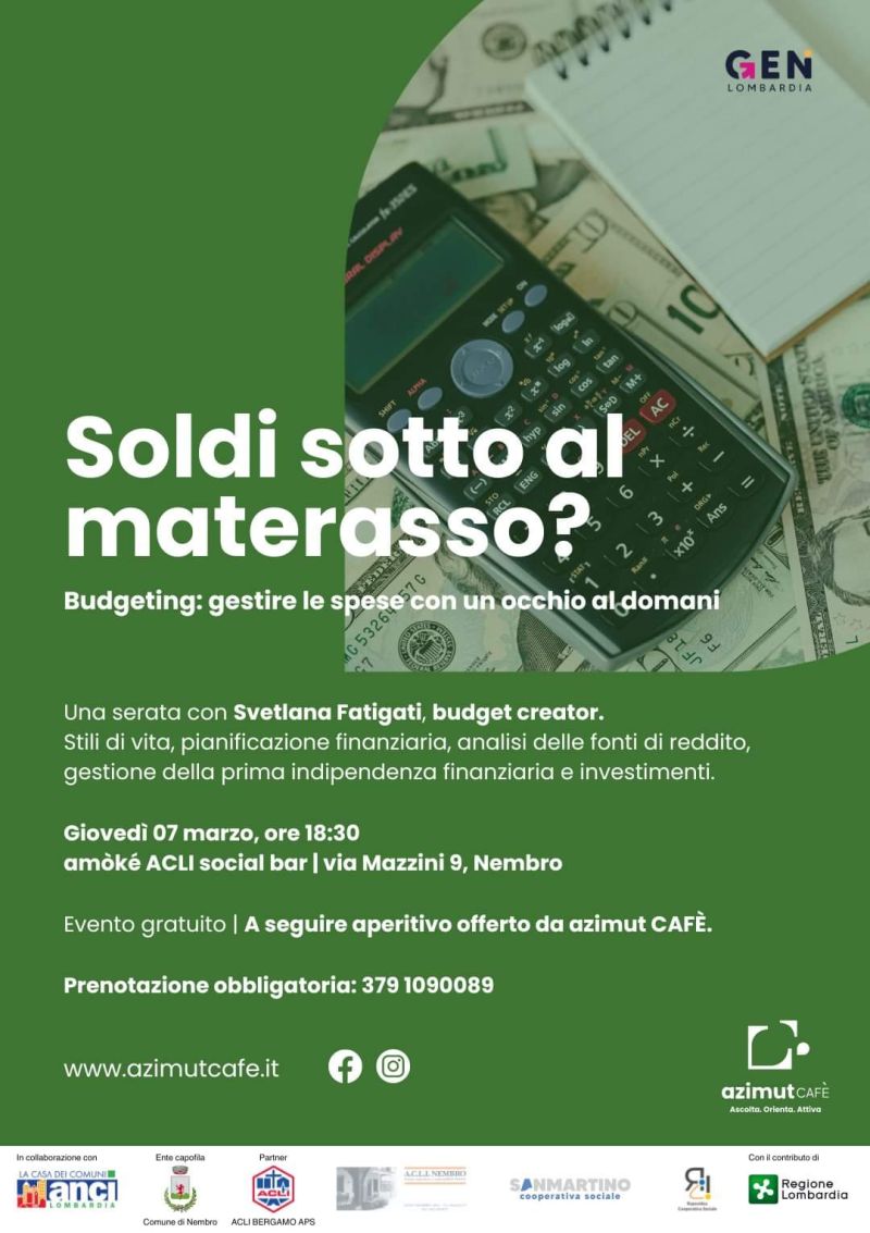 Soldi sotto al materasso? - Circolo Acli Nembro (BG)