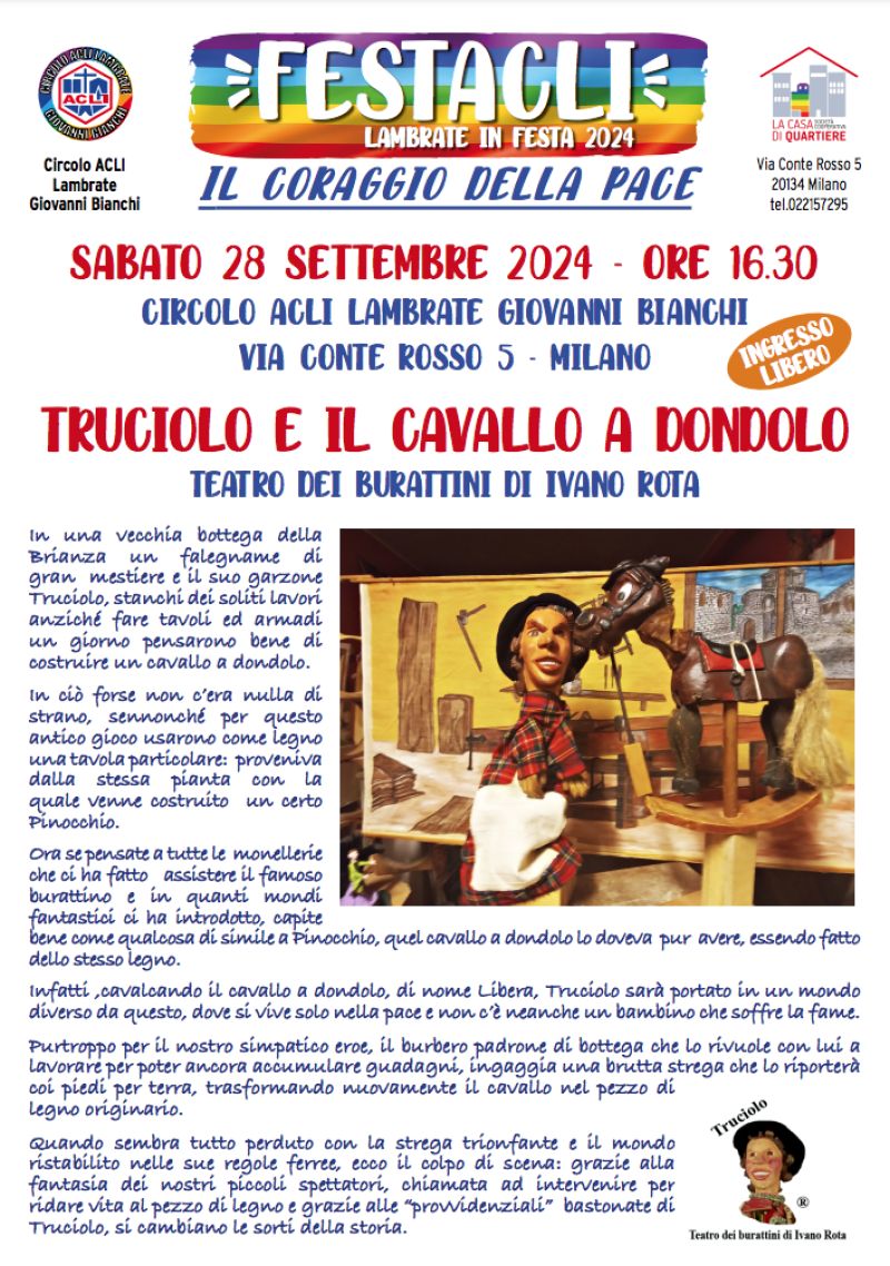 Truciolo e il cavallo a dondolo - Circolo Acli Lambrate (MI)