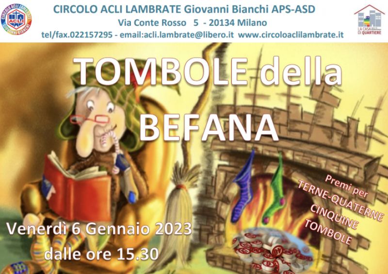 Tombole della Befana - Circolo Acli Lambrate (MI)