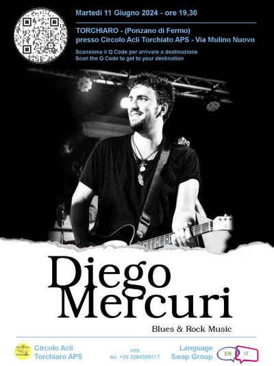 Diego Mercuri: Bles &amp; Rock Music - Circolo Acli Torchiaro (FM)