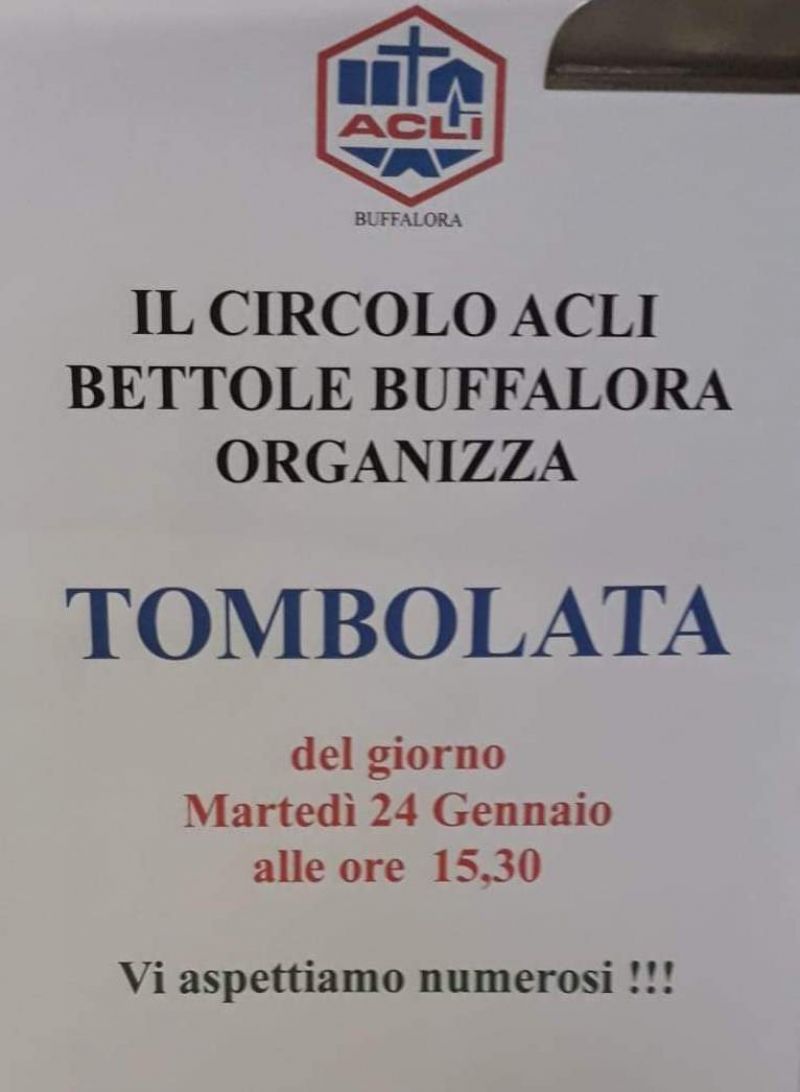 Tombolata - Circolo Acli Buffalora (BS)