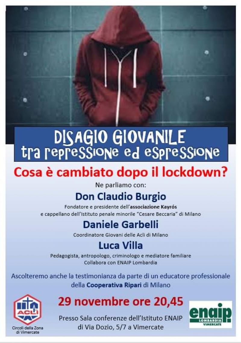 Disagio giovanile - Circoli Acli della Zona Vimercate e Enaip Vimercate (MI)