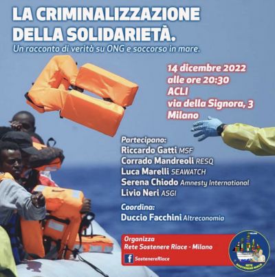 La criminalizzazione della solidarietà - Circolo Acli Lambrate (MI)