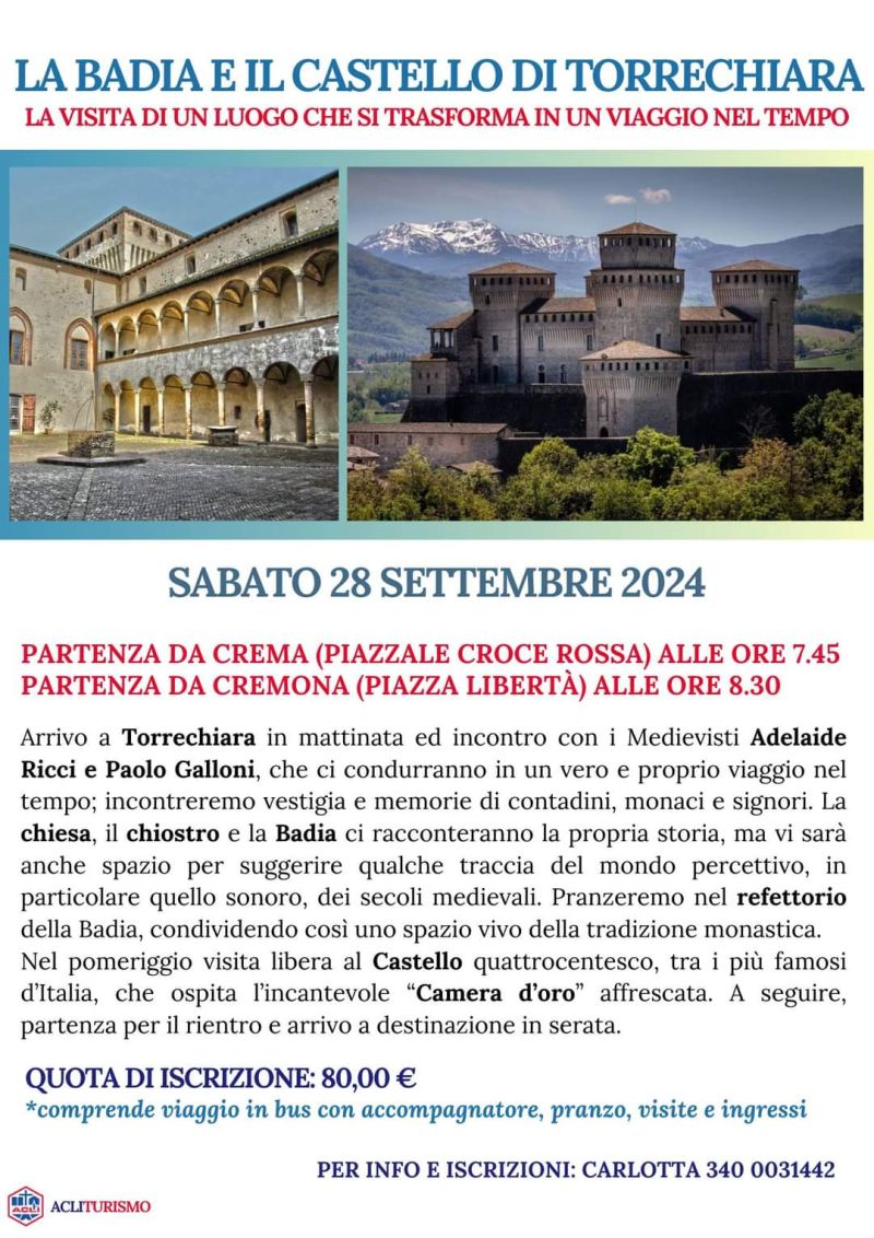 La badia e il Castello di Torrechiara - AcliTurismo Cremona (CR)