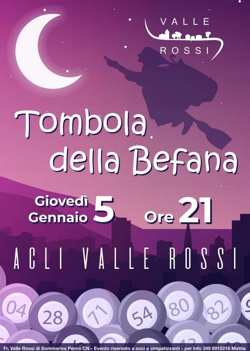 Tombola della Befana - Circolo Acli Valle Rossi (CN)