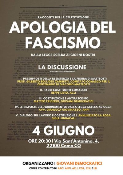 Apologia del Fascismo - Acli Como (CO)