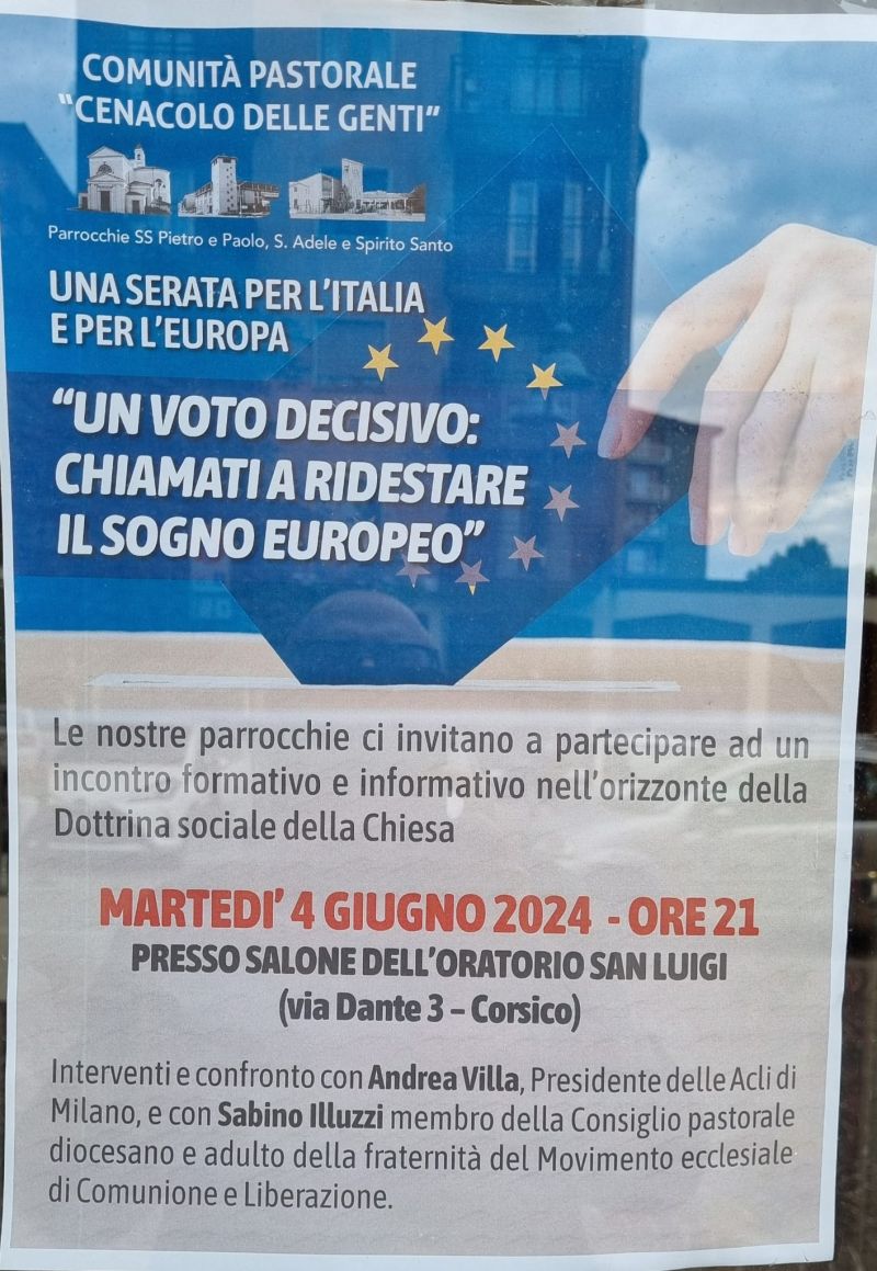 Un voto decisivo: Chiamata a ridestare il sogno europeo - Acli di Milano (MI)