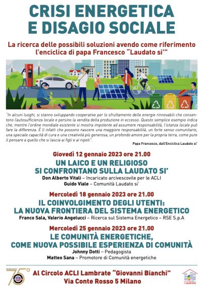 Crisi energetica e disagio sociale - Circolo Acli Lambrate (MI)