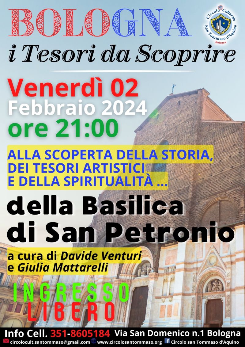 Bologna, i Tesori da Scoprire - Circolo Acli San Tommaso d'Aquino (BO)