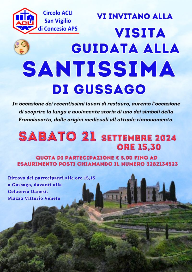 Visita guidata alla Santissima di Gussago - Circolo Acli San Vigilio di Concesio (BS)