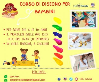 Corso di disegno per bambini - Acli Cagliari (CA)