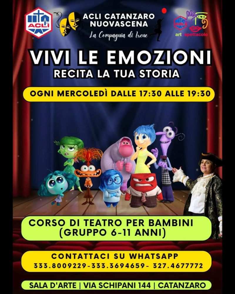 Vivi le tue emozioni: Recita la tua storia - Circolo Acli Nuovascena Catanzaro (CZ)