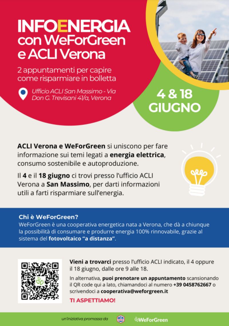 Infoenergia - WeForGreen e Acli Verona (VE)