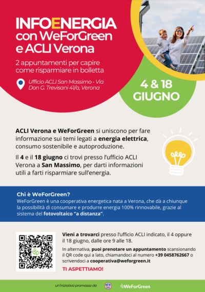 Infoenergia - WeForGreen e Acli Verona (VE)