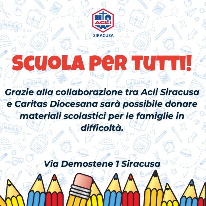 Scuola per tutti - Acli Siracusa (SR)