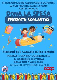 Dona la Spesa: Prodotti Scolastici - Acli Savona (SA)