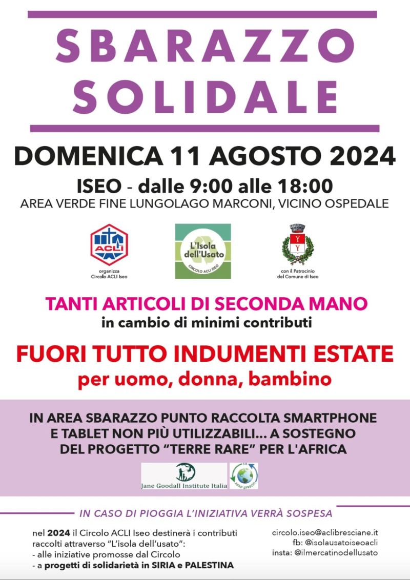 Sbarazzo Solidale - Circolo Acli Iseo (BS)