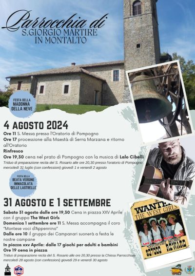 Festa della Beata Vergine Immacolata delle Lastrelle - Circolo Acli Amici di Montalto (MO)