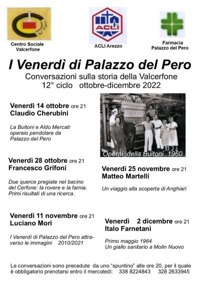 I venerdì di Palazzo del Pero - Acli Arezzo (AR)