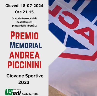 Premio Memorial Andrea Piccinini - Circolo Acli Castelferretti (AN)