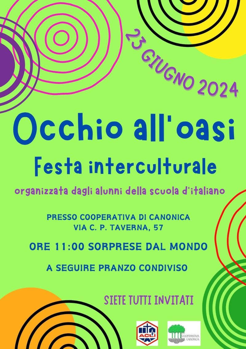 Occhio all'oasi: Festa Interculturale - Circolo Acli Triuggio (MI)