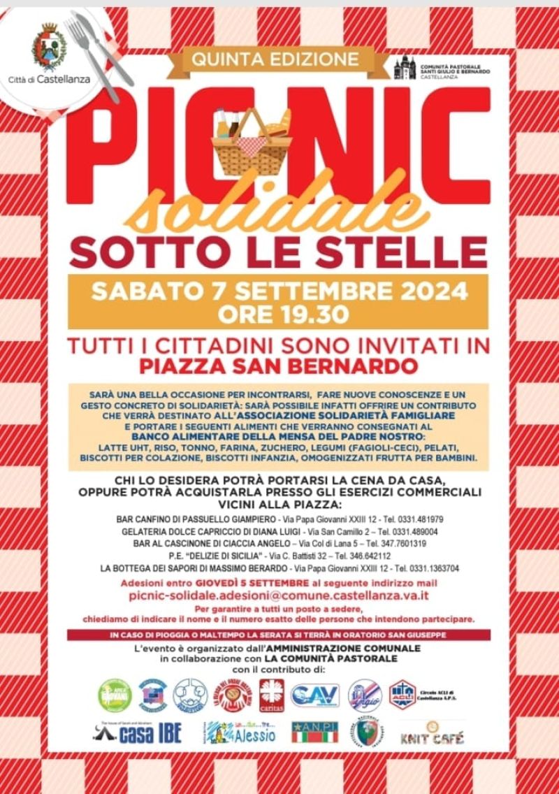 Picnic Solidale Sotto le Stelle - Circolo Acli Castellanza (VA)