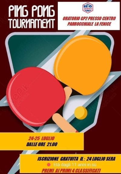 Ping Pong Tournament - Oratorio GP2 (PU)