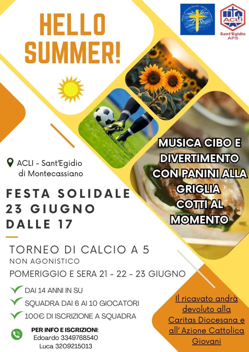 Hello Summer! - Circolo Acli Sant'Egidio (MC)