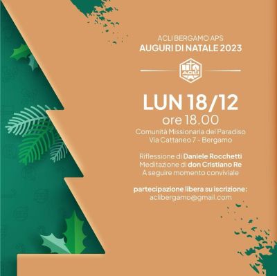 Auguri di Natale 2023 - Acli Bergamo (BG)