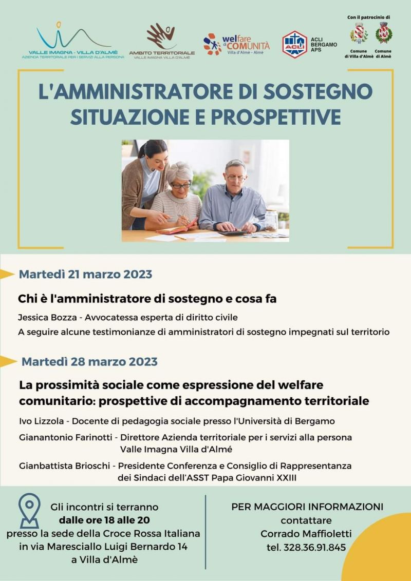 L'amministratore di sostegno: Situazione e prospettive - Acli Bergamo (BG)