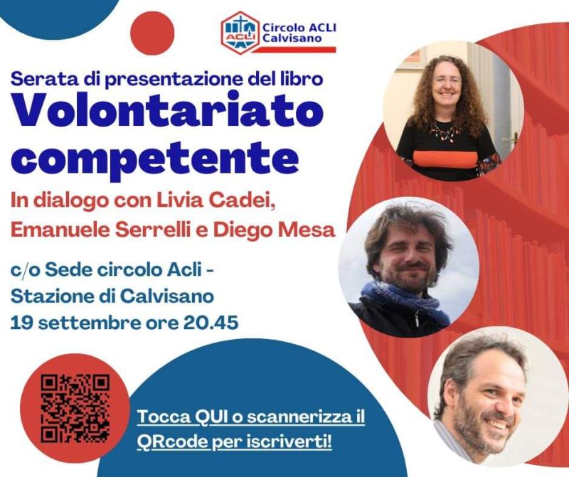 Presentazione libro "Volontariato competente" - Circolo Acli Calvisano (BS)