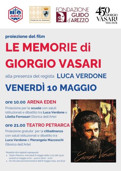 Proiezione del film &quot;Le memorie di Giorgio Vasari&quot; - Acli Arezzo (AR)