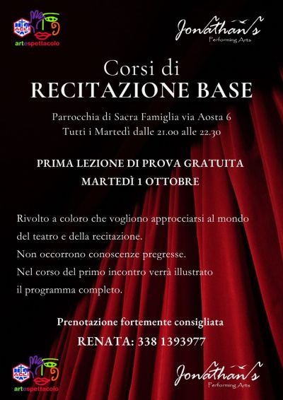 Corsi di recitazione base - Acli Arte e Spettacolo Padova (PD)