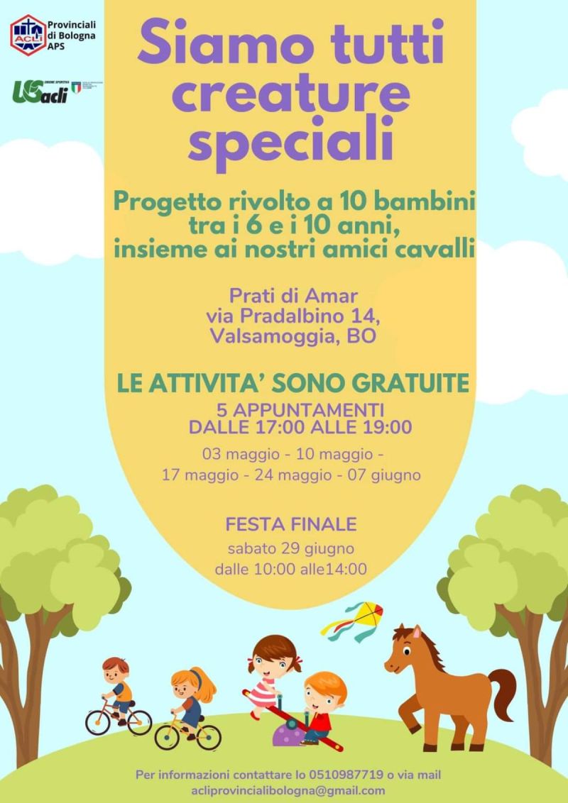 Siamo tutti creature speciali - Acli Bologna e US Acli Bologna (BO)