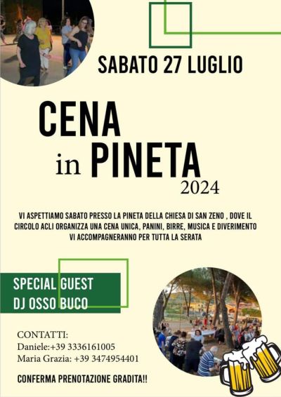 Cena in Pineta - Circolo Acli San Zeno (AR)