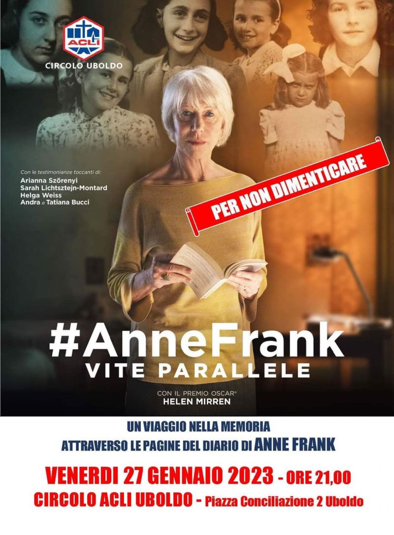 #AnneFrank: Vite parallele - Circolo Acli Uboldo (VA)