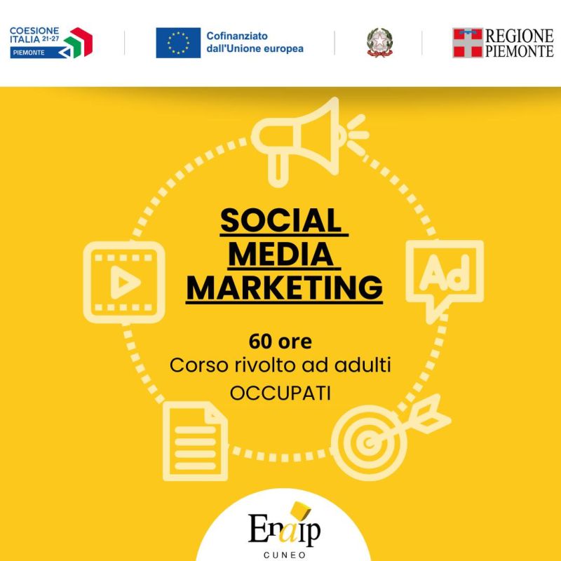 Corso Social Media Marketing - Enaip Cuneo (CN)