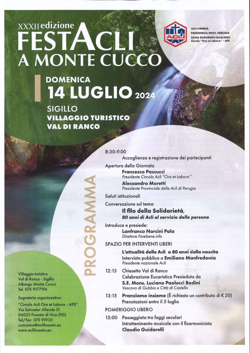 FestAcli a Monte Cucco - Acli Umbria, Acli Perugia, Zona Eugubino-Gualdese e Circolo Acli 