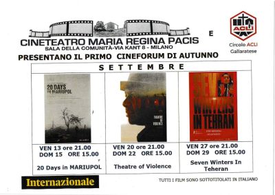 Il Primo Cineforum di Autunno - Circolo Acli Gallaratese (MI)