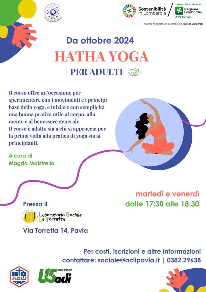 Hatha Yoga per Adulti - Laboratorio Sociale &quot;La Torretta&quot; e Acli Pavia (PV)