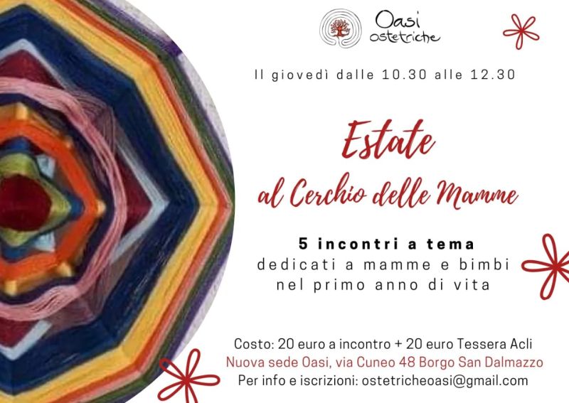 Estate al Cerchio delle Mamme: Due chiacchiere con l'omeopata - Oasi Ostetriche aff. Acli Cuneo (CN)